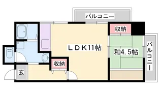 メゾン・ド・アルシュ【4階】の間取り