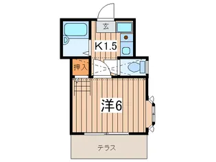 カ-サデルソル【1階】の間取り
