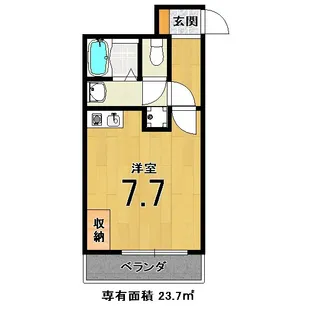 フラット・オク【2階】の間取り