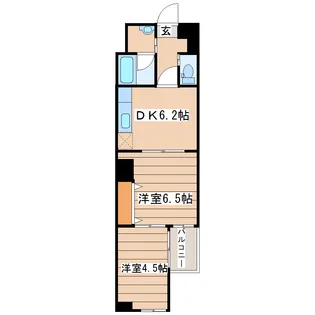 コーワベルデ上杉【2階】の間取り