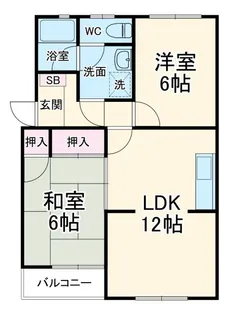クレーバーマンション【2階】の間取り