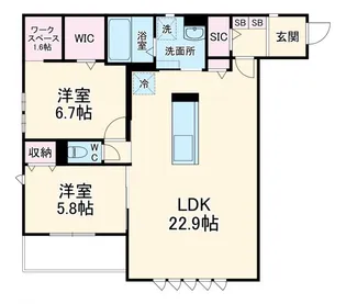 ディア ランド ピア【2階】の間取り