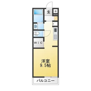 シャンブル春日井 A【1階】の間取り