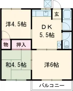 ホワイトレジデンス【2階】の間取り
