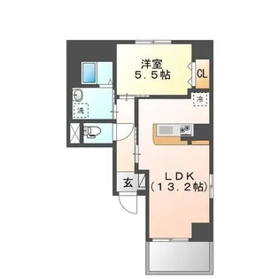 アローネ浅草【6階】の間取り