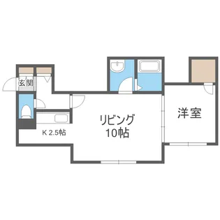 レストヒルズ菊水【2階】の間取り