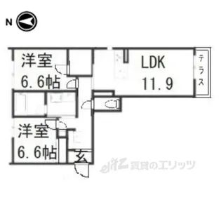 シャーメゾン久我【1階】の間取り