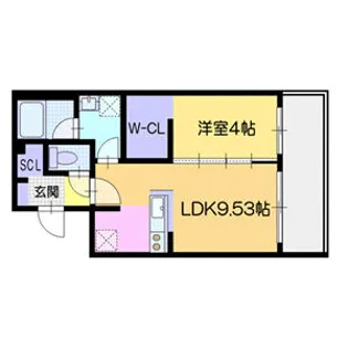 仮)菊水5-1MS【1階】の間取り