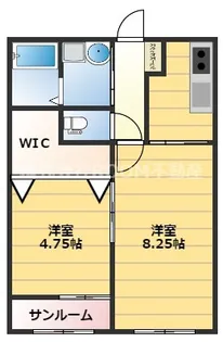 ルシエル吉尾【1階】の間取り