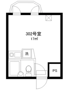 コスモマンション【3階】の間取り