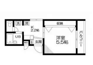 エスペランス中延【3階】の間取り