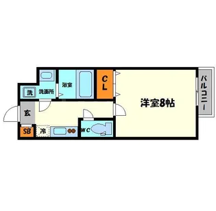 アンリ北詰【2階】の間取り