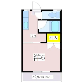 光コーポ【1階】の間取り