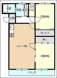 アネックスフローラ【2階】の間取り