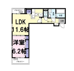 クレストガーデン5【1階】の間取り