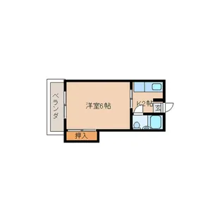 南ハイム(S)【2階】の間取り