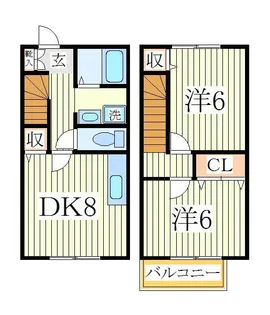 コーポ双伸6の間取り