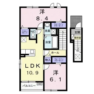 NIDO白い雲【2階】の間取り