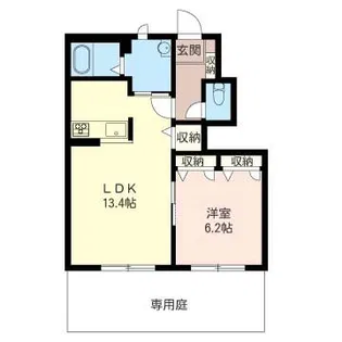 グリーン フレーム【1階】の間取り