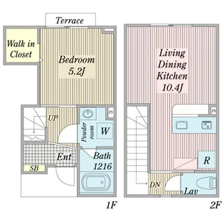 Maisonen Terrasse雅【1階】の間取り
