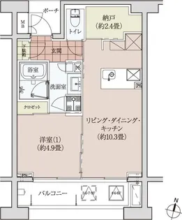 イグレクス【8階】の間取り