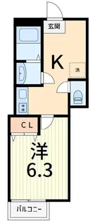 アムール サンク【2階】の間取り