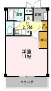 ファミール花田【2階】の間取り