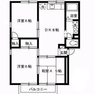 ファミール三好【2階】の間取り