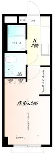 MOAI WiFi対応【2階】の間取り