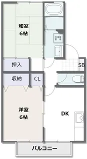 サンハイム上福原 A【2階】の間取り