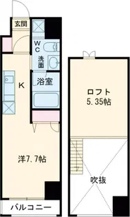 ルアンシナル【6階】の間取り