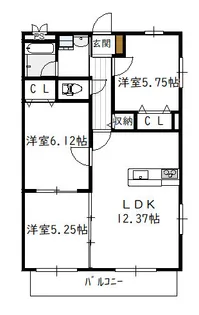 COLLINE(コリーヌ)【3階】の間取り