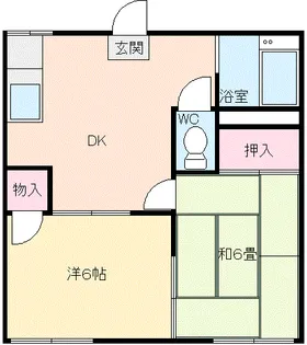 新グリーンハイツ【1階】の間取り