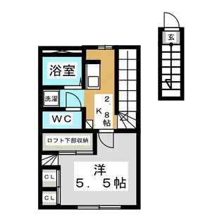 グリーンフィールド岩切C【2階】の間取り