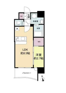 セレニテ福島プリエ【13階】の間取り