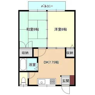 ドミトリーTAMTAM【2階】の間取り