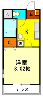 ウィスタリア【1階】の間取り