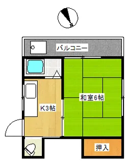 フローレスコーポ【2階】の間取り