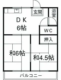 シャトー森【3階】の間取り