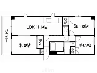 さとうIII【4階】の間取り