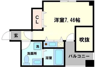 1Kの間取り画像