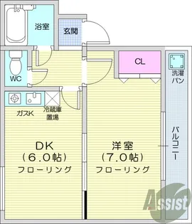 第十ショーケービル【2階】の間取り