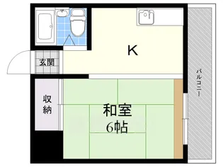 オカゼン茨木ビル【4階】の間取り