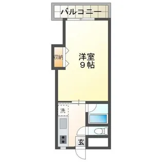 1Kの間取り画像