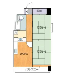 ベルソーレ木ノ下【9階】の間取り
