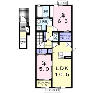 メルティー・アイIV B【2階】の間取り