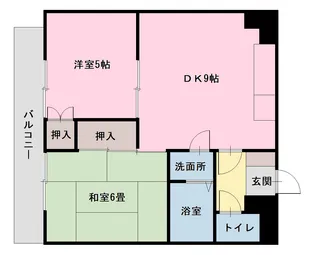 ロイヤルマンション南鴨宮【4階】の間取り