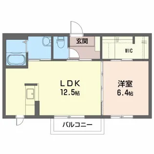 リバティB【2階】の間取り