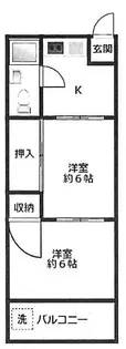 グリーンハイツ英田【4階】の間取り
