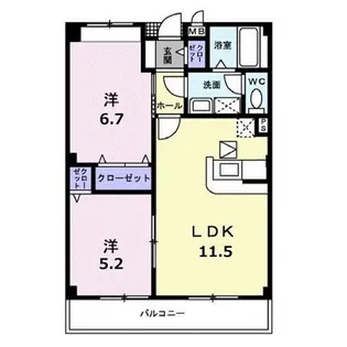 サンフォレスト【1階】の間取り